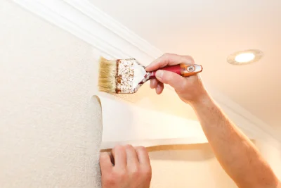 Pose de papier peint à Combovin — revêtements muraux et toiles de verre